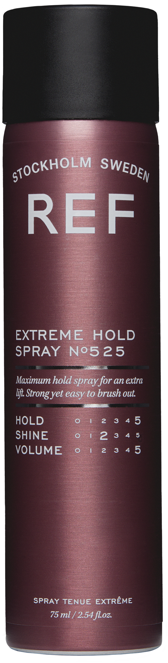 REF Stockholm bottle of Extreme Hold hairspray 75ml